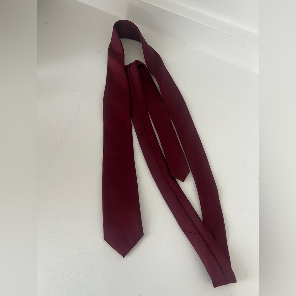 Alfani Burgundy Men's Slim Tie